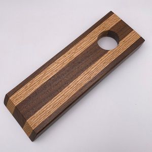 Mixed Wood Balancing Wine Bottle Holder